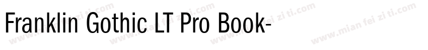 Franklin Gothic LT Pro Book字体转换